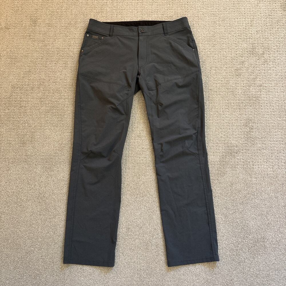 Kuhl Pants Mens 35/32 Gray Silencer Ripstop Outdoor Mountain Hiking Pockets
